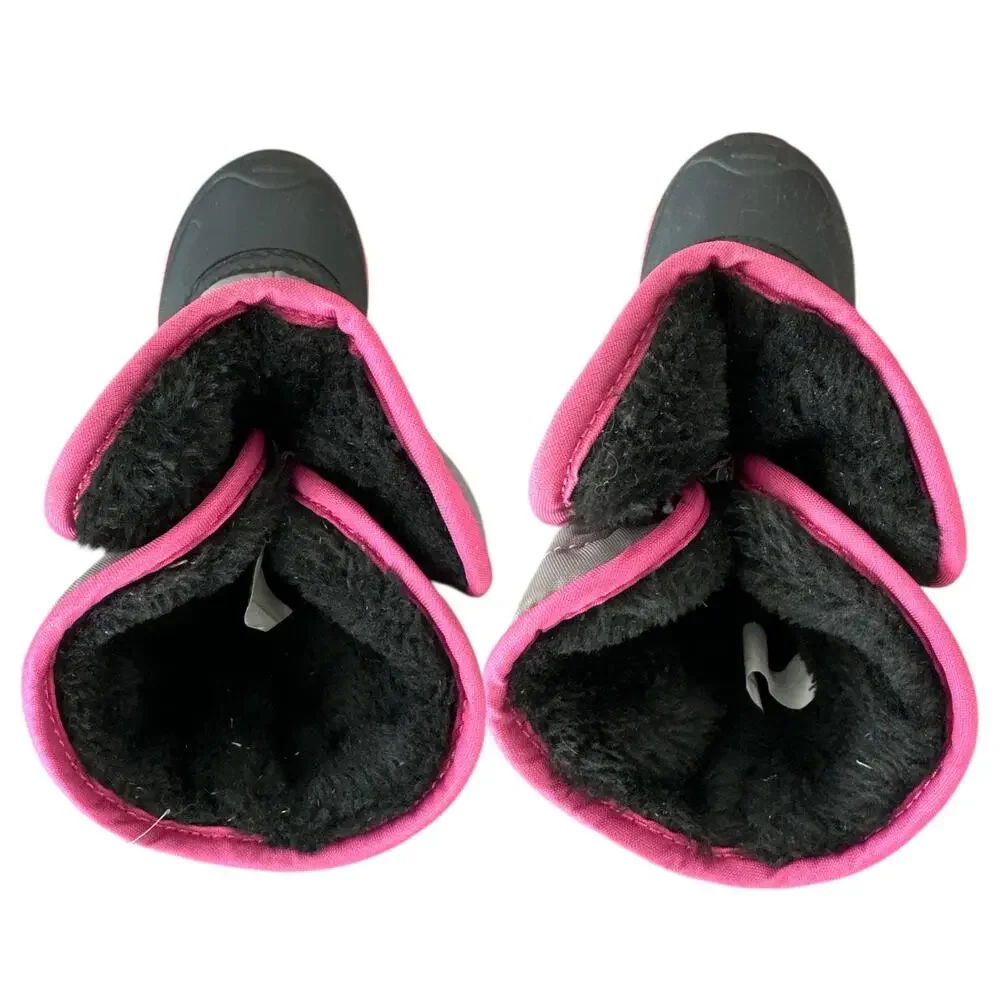 Kamik Kids Winter Boots in Gray and Pink